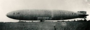 Airship R34 landing