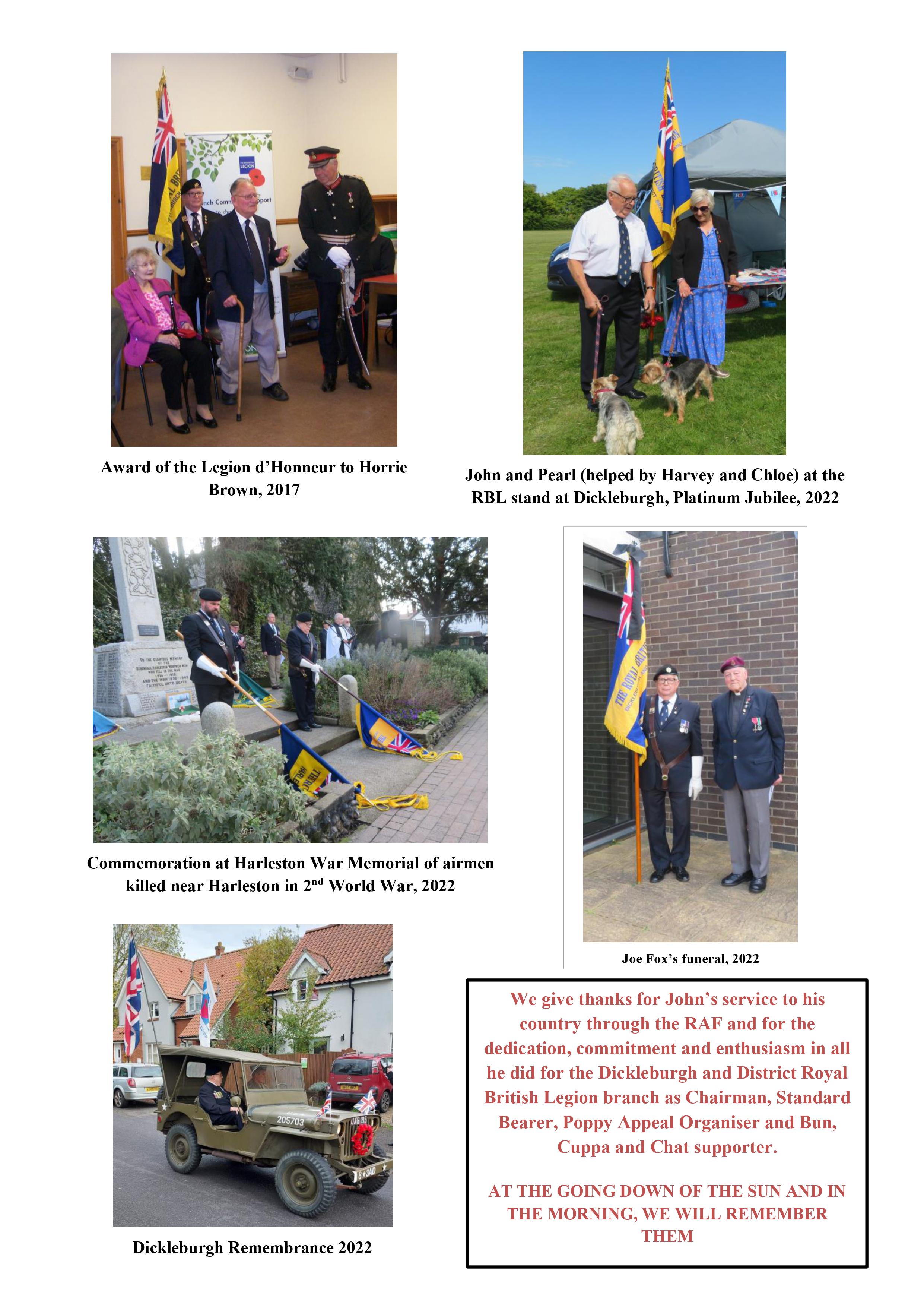 RBL Dickleburgh and District News Letter Page 2